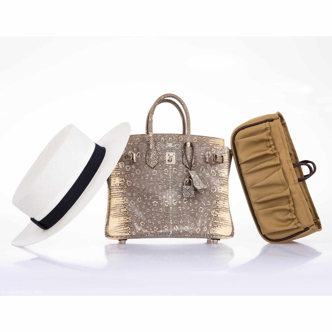 Hermès Birkin 25 Ombre Lizard Palladium Hardware - Very Rare