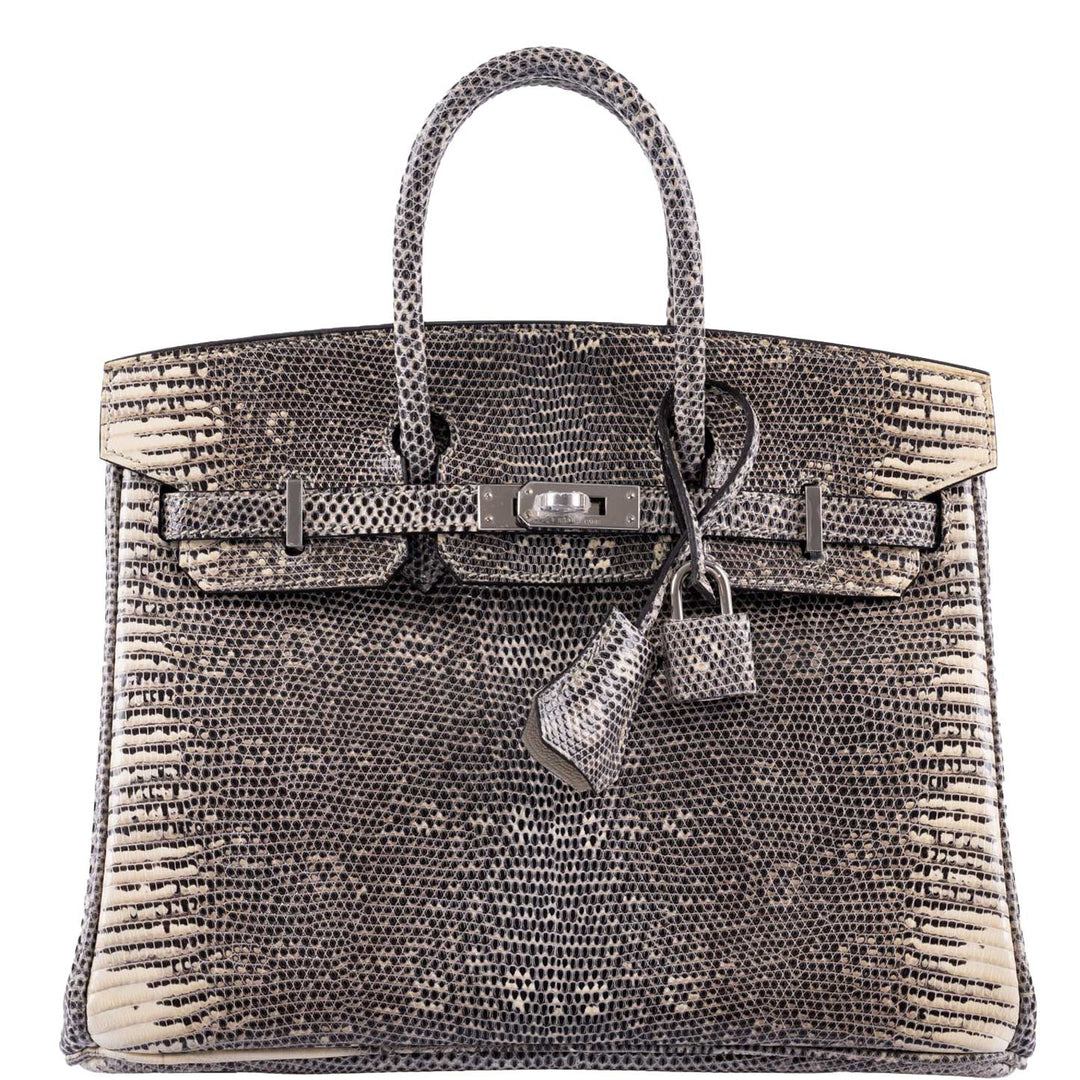 Hermès Birkin 25 Ombre Lizard Palladium Hardware