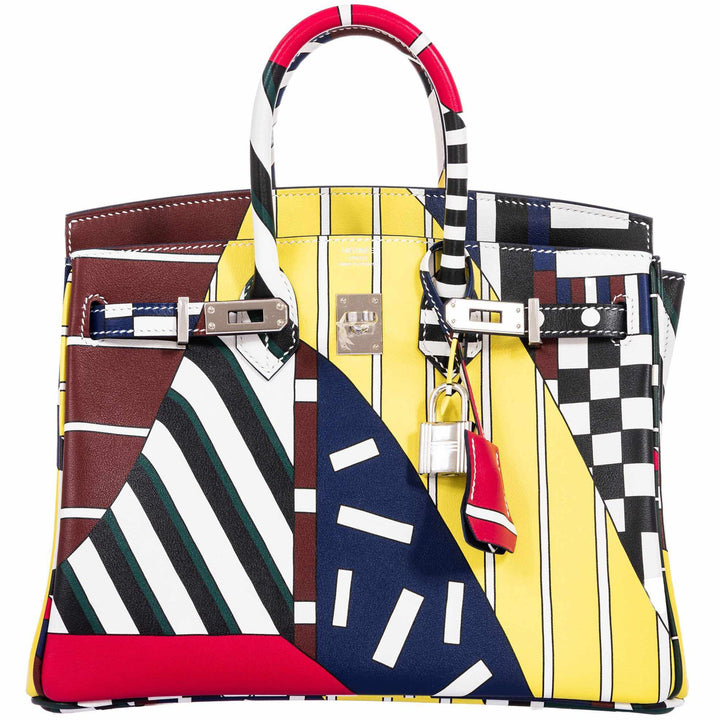 Hermès Birkin 25 "One Two Three And Away We Go!" Limited Edition By Nigel Peak Multicolor Swift Leather - 2018, C