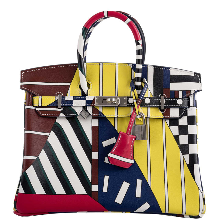 Hermès Birkin 25 "One Two Three And Away We Go!" Limited Edition By Nigel Peak Multicolor Swift Leather - 2018, C
