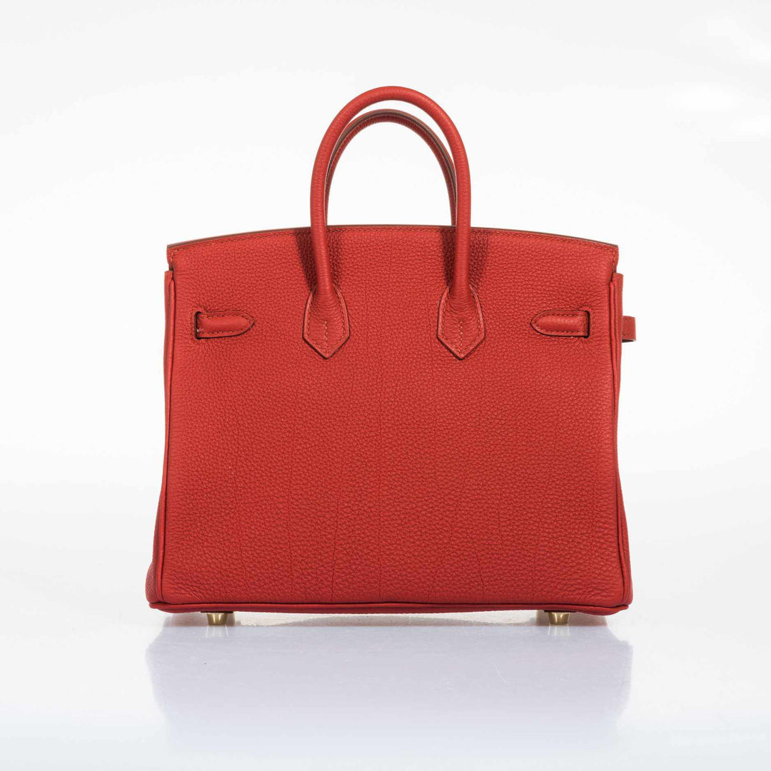Hermès Birkin 25 Red Vermillion Togo Gold Hardware