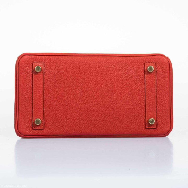 Hermès Birkin 25 Red Vermillion Togo Gold Hardware