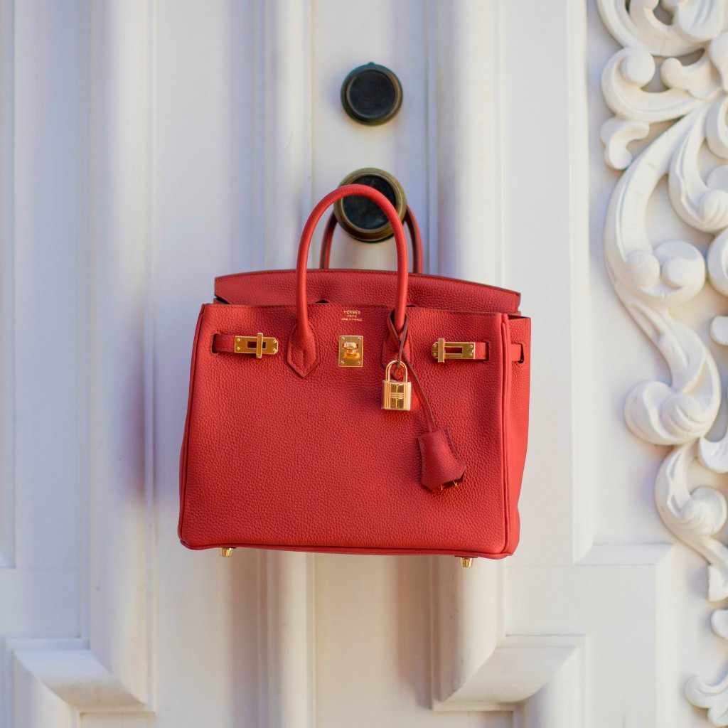 Hermès Birkin 25 Red Vermillion Togo Gold Hardware