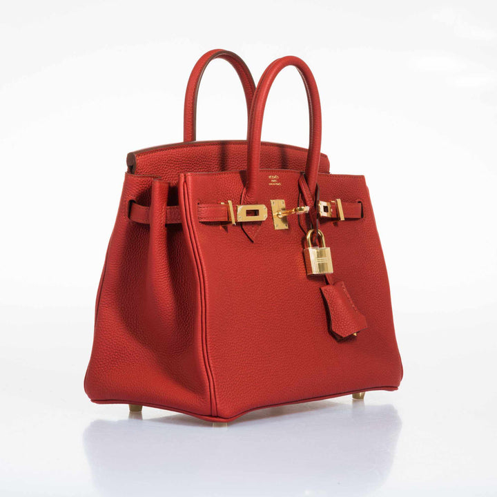 Hermès Birkin 25 Red Vermillion Togo Gold Hardware