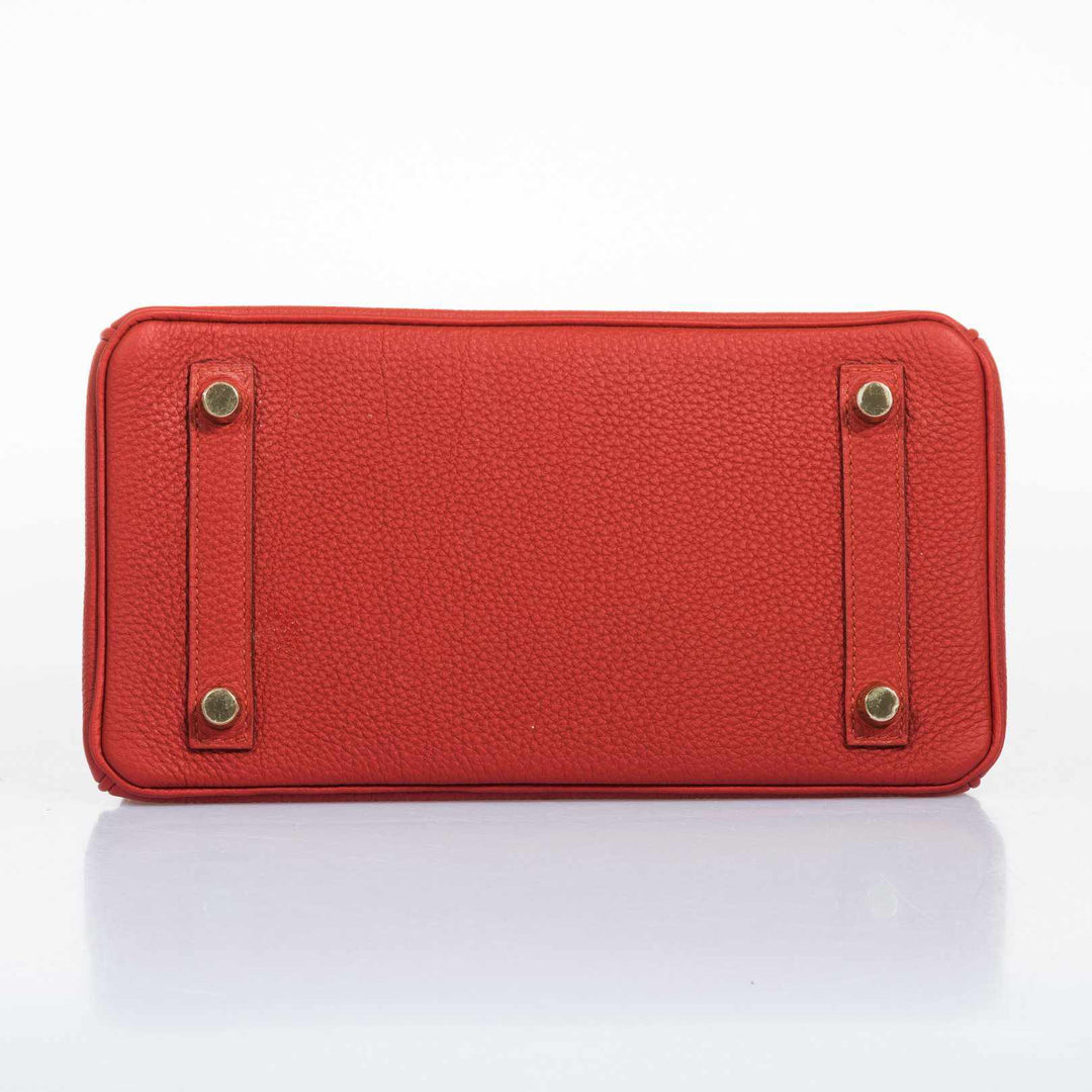 Hermès Birkin 25 Red Vermillion Togo Gold Hardware