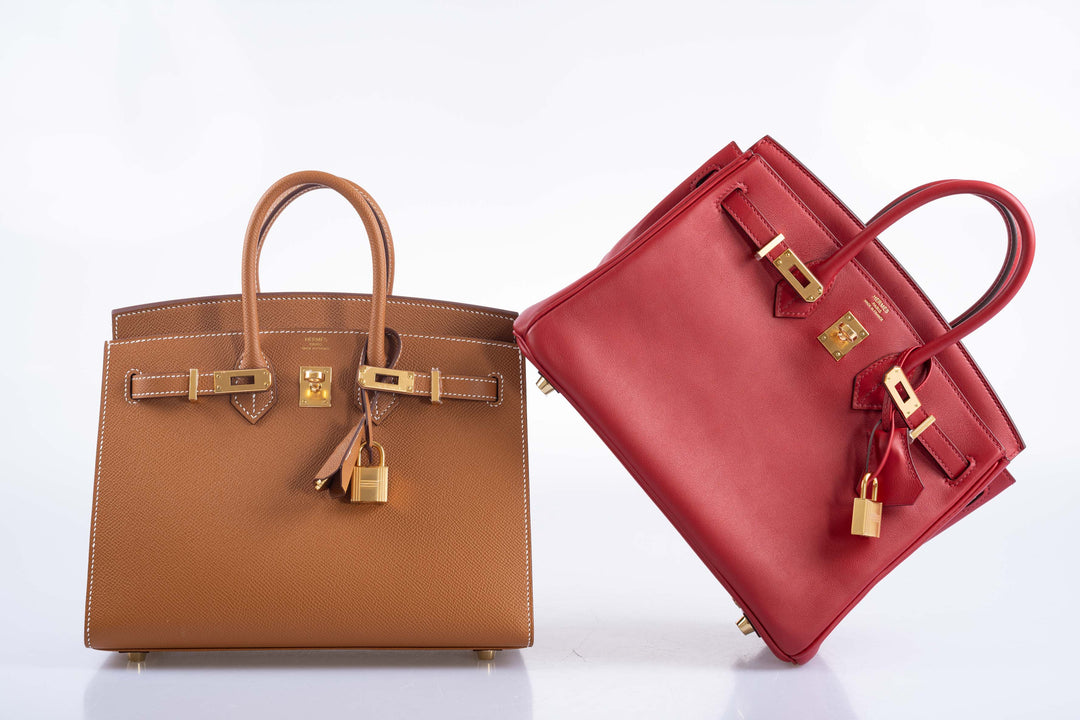 Hermes Birkin 25 Rouge Pivoine Swift Gold Hardware