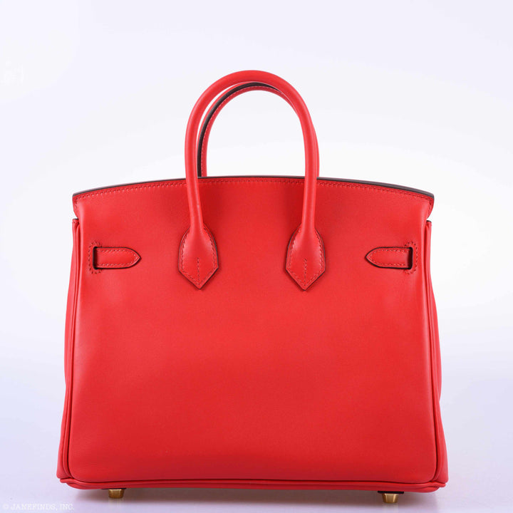Hermès Birkin 25 Rouge de Couer Swift leather Gold Hardware - 2019, D