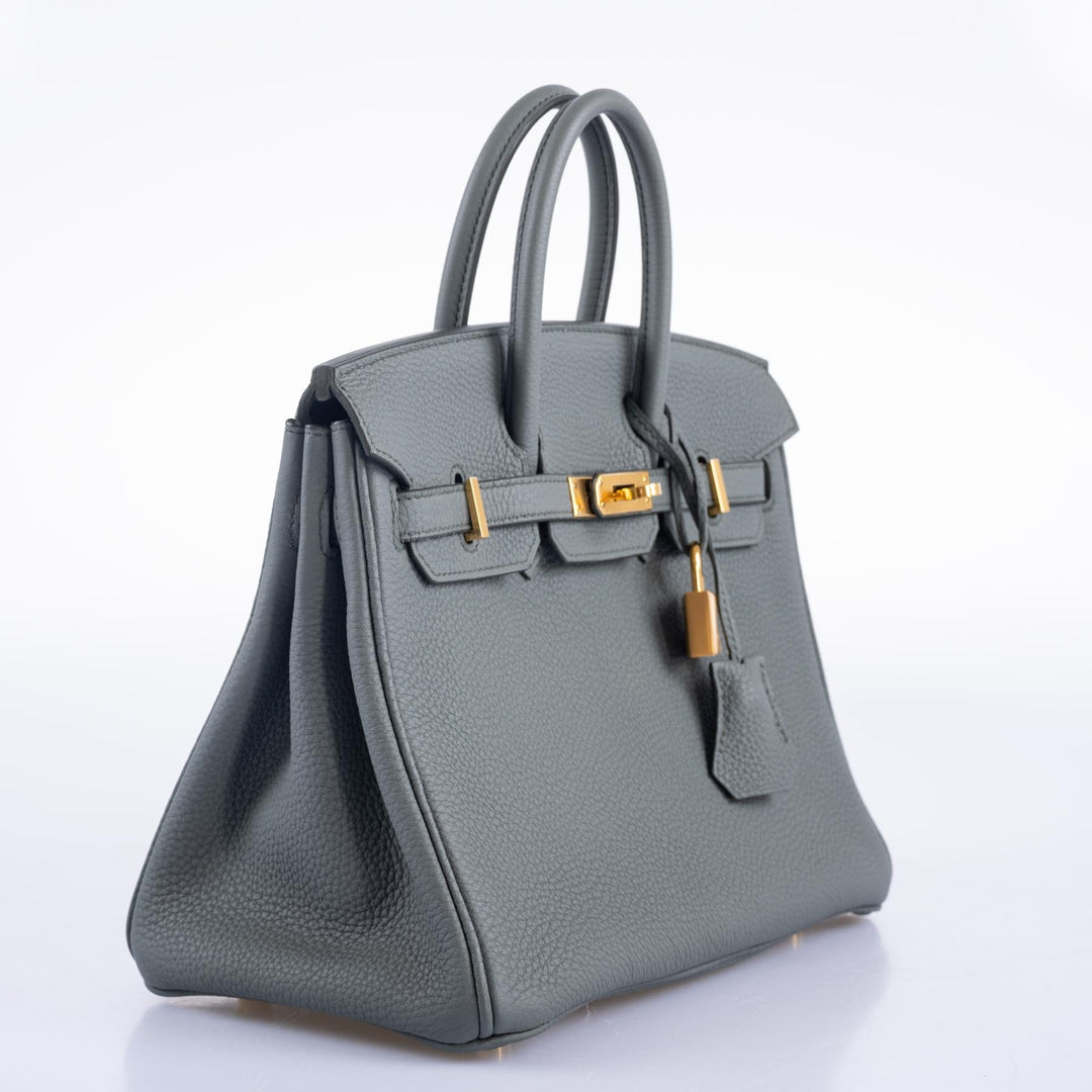 Top quality Hermes Birkin 25 Vert Amande Togo Gold Hardware