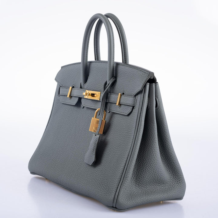 Top quality Hermes Birkin 25 Vert Amande Togo Gold Hardware
