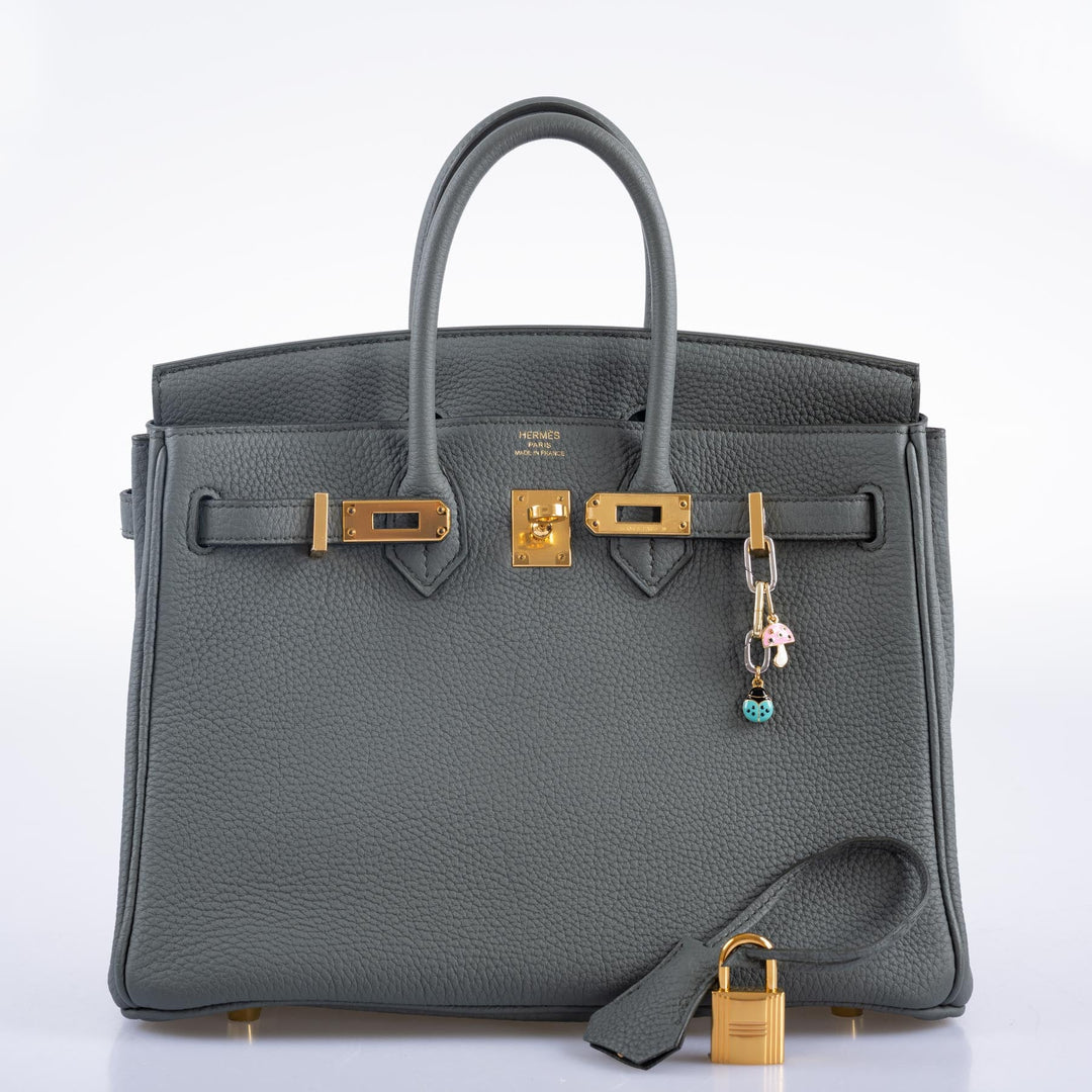Top quality Hermes Birkin 25 Vert Amande Togo Gold Hardware