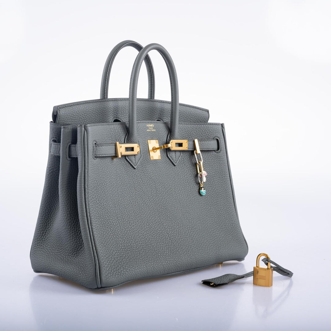 Top quality Hermes Birkin 25 Vert Amande Togo Gold Hardware