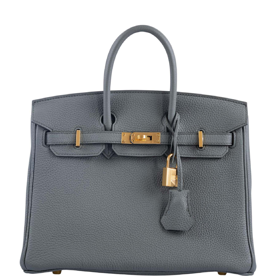 Hermes Birkin 25 Vert Amande Togo Gold Hardware