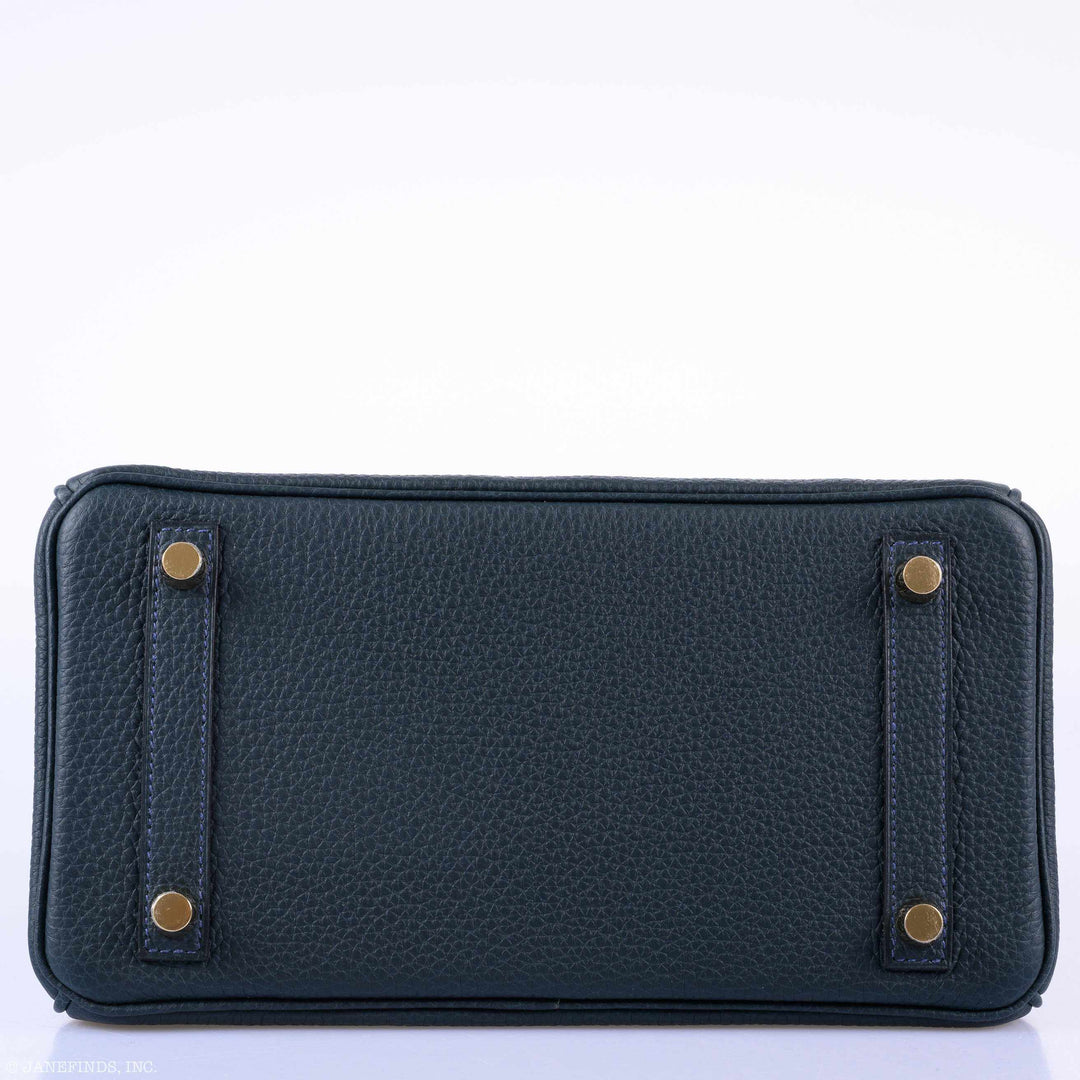 Top quality Hermes Birkin 25 Vert Rousseau Togo Gold Hardware