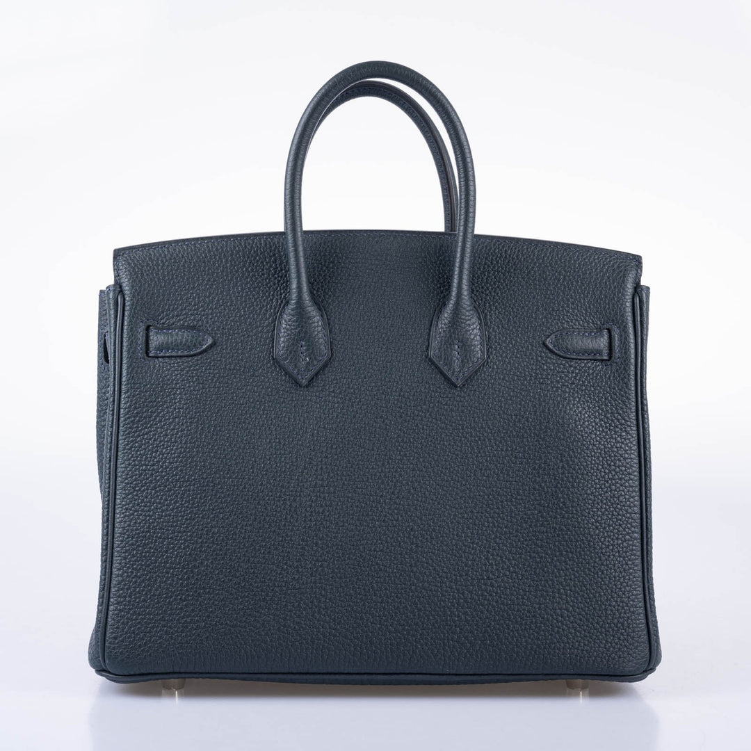 Top quality Hermes Birkin 25 Vert Rousseau Togo Palladium Hardware