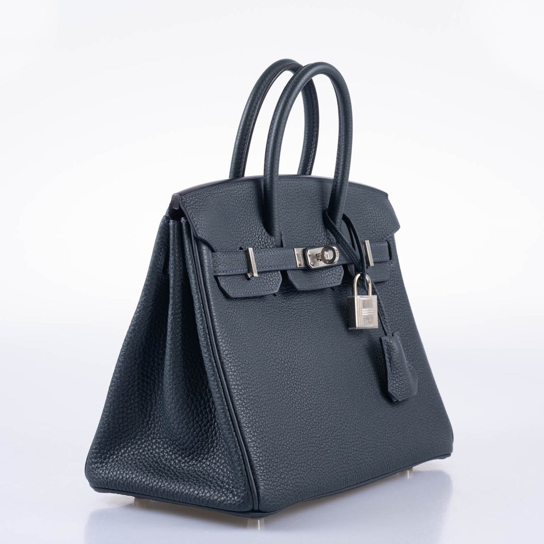 Top quality Hermes Birkin 25 Vert Rousseau Togo Palladium Hardware