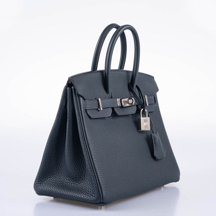 Top quality Hermes Birkin 25 Vert Rousseau Togo Palladium Hardware