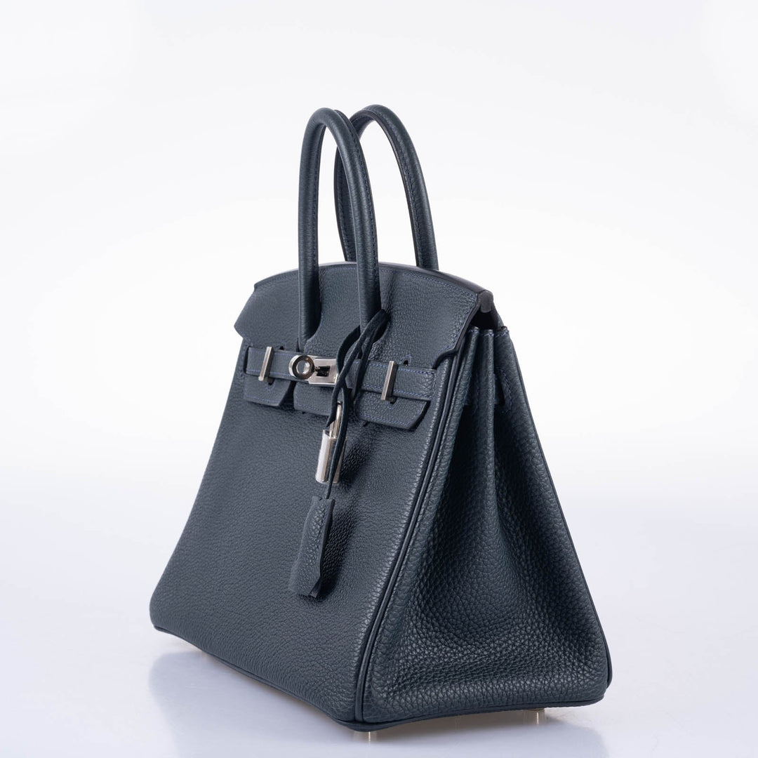 Top quality Hermes Birkin 25 Vert Rousseau Togo Palladium Hardware