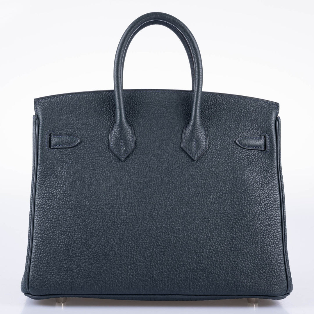 Top quality Hermes Birkin 25 Vert Rousseau Togo Palladium Hardware