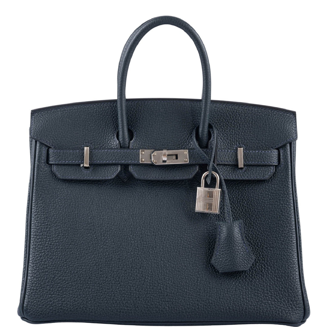 Hermes Birkin 25 Vert Rousseau Togo Palladium Hardware