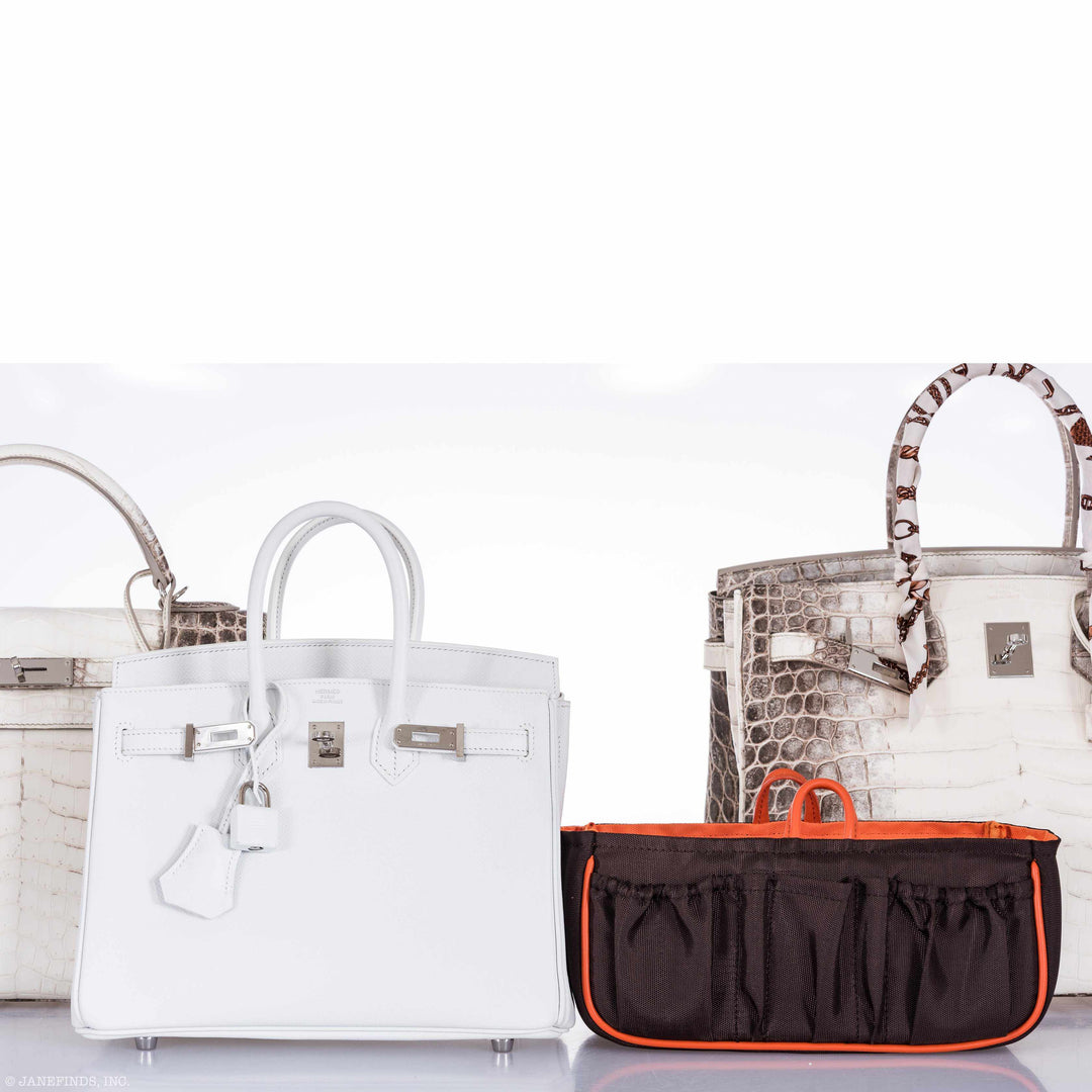 Top quality Hermes Birkin 25 White Epsom Palladium Hardware