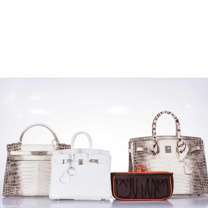 Top quality Hermes Birkin 25 White Epsom Palladium Hardware