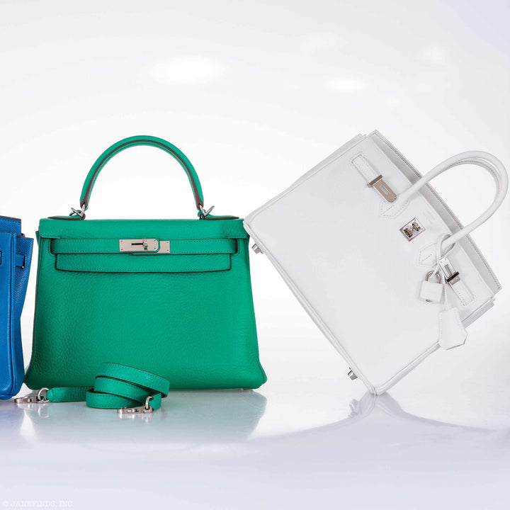 Top quality Hermes Birkin 25 White Epsom Palladium Hardware