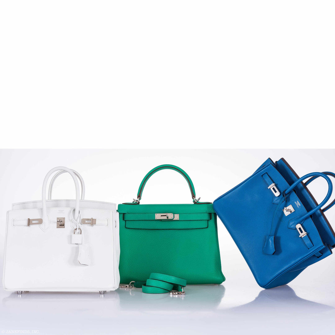 Top quality Hermes Birkin 25 White Epsom Palladium Hardware