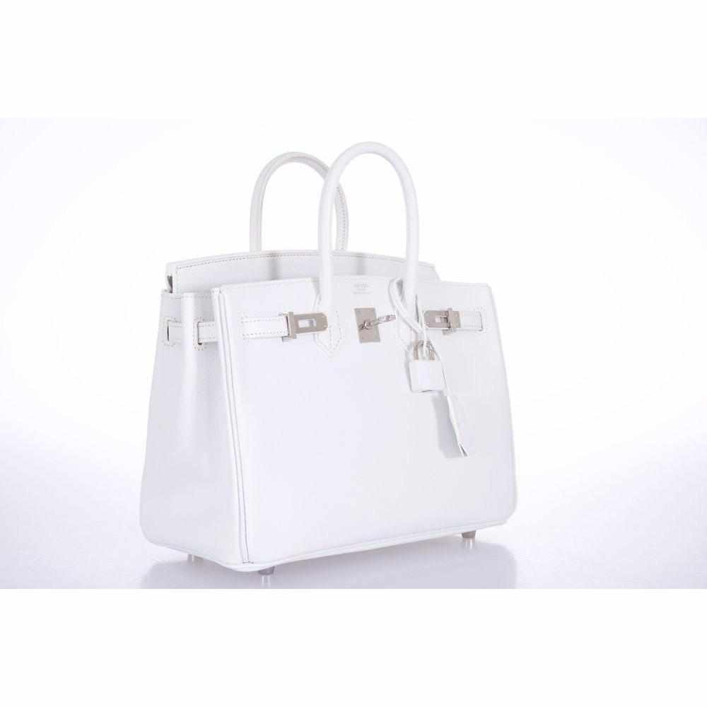 Top quality Hermes Birkin 25 White Epsom Palladium Hardware