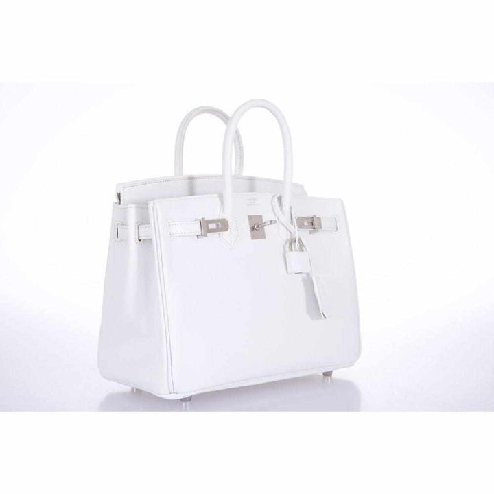 Top quality Hermes Birkin 25 White Epsom Palladium Hardware