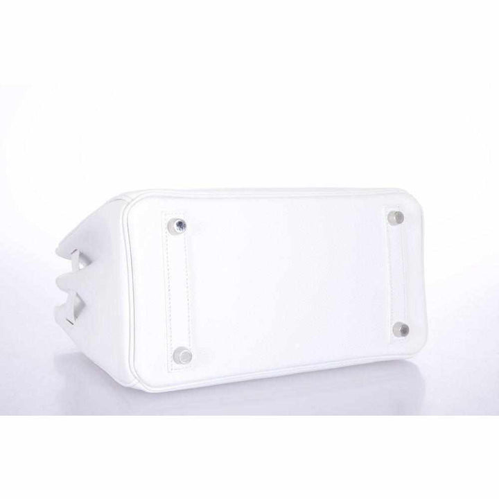 Top quality Hermes Birkin 25 White Epsom Palladium Hardware