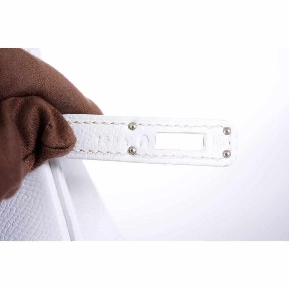 Top quality Hermes Birkin 25 White Epsom Palladium Hardware