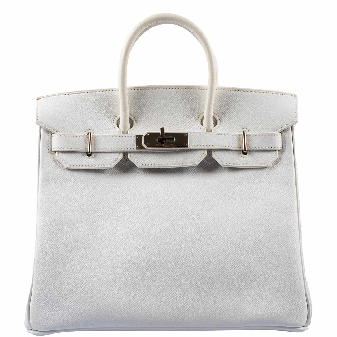 Hermes Birkin 28 HAC White Epsom Palladium Hardware - K Square