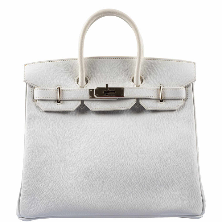 Top quality Hermes Birkin 28 HAC White Epsom Palladium Hardware - K Square