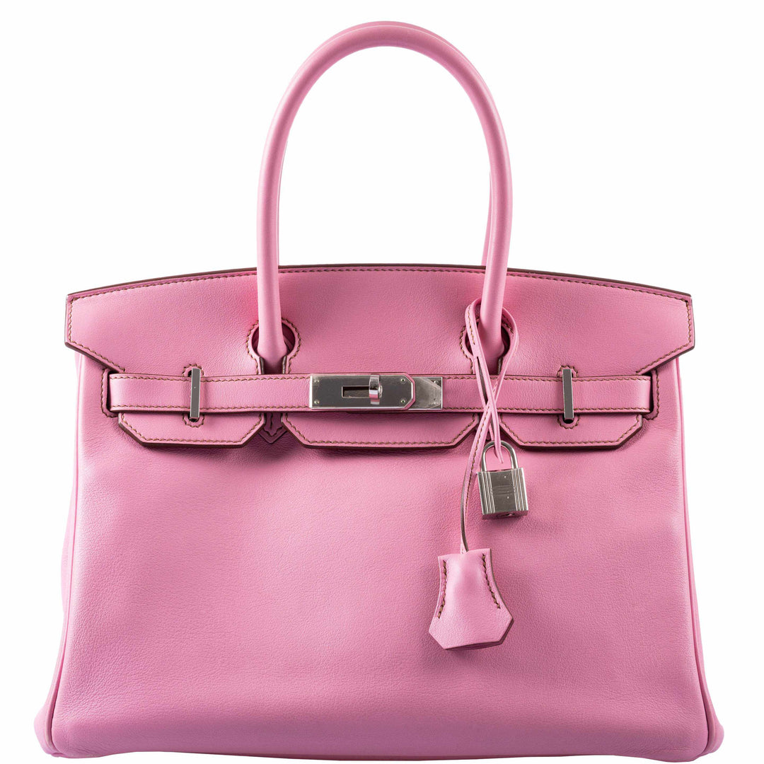 Hermes Birkin 30 5P Bubblegum Pink Swift Palladium Hardware