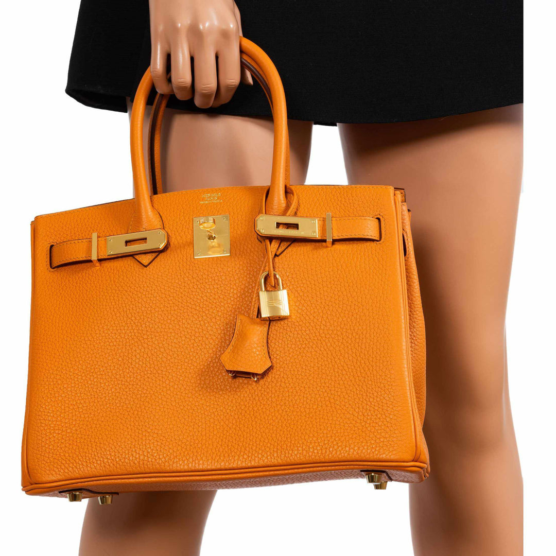 Hermes Birkin 30 Abricot (Apricot) Togo Gold Hardware