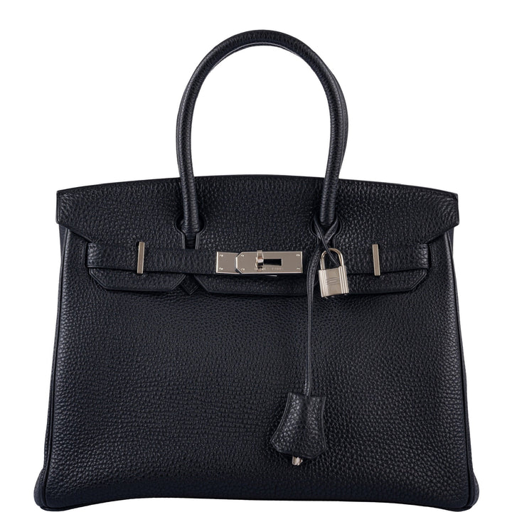 Top quality Hermes Birkin 30 Bi-Color Black Togo and Orange H Palladium Hardware