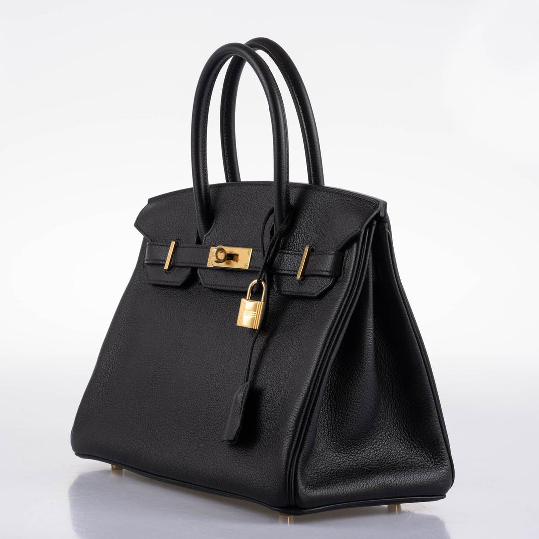 Top quality Hermes Birkin 30 Black Navillo Taurillon Leather Gold Hardware - 2020, Y