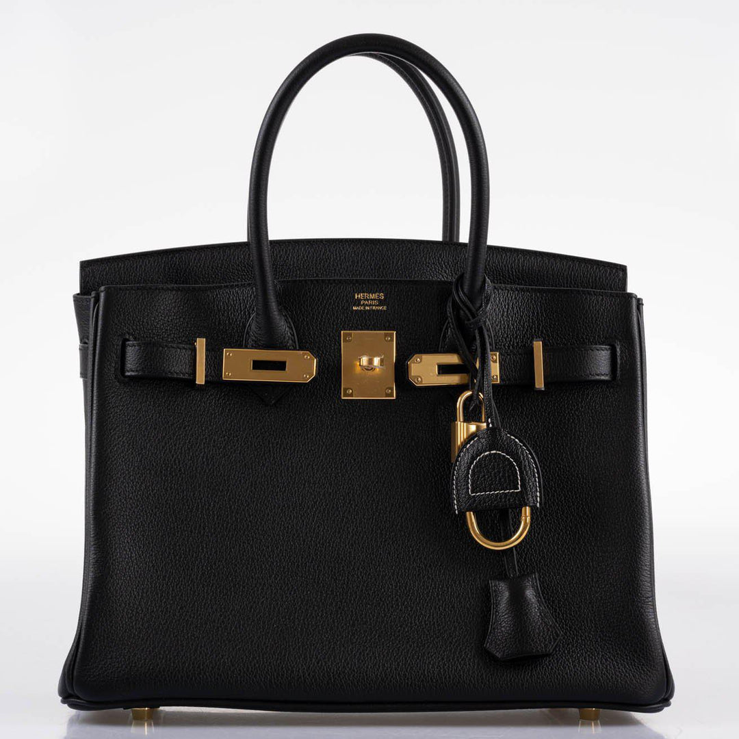 Top quality Hermes Birkin 30 Black Navillo Taurillon Leather Gold Hardware - 2020, Y