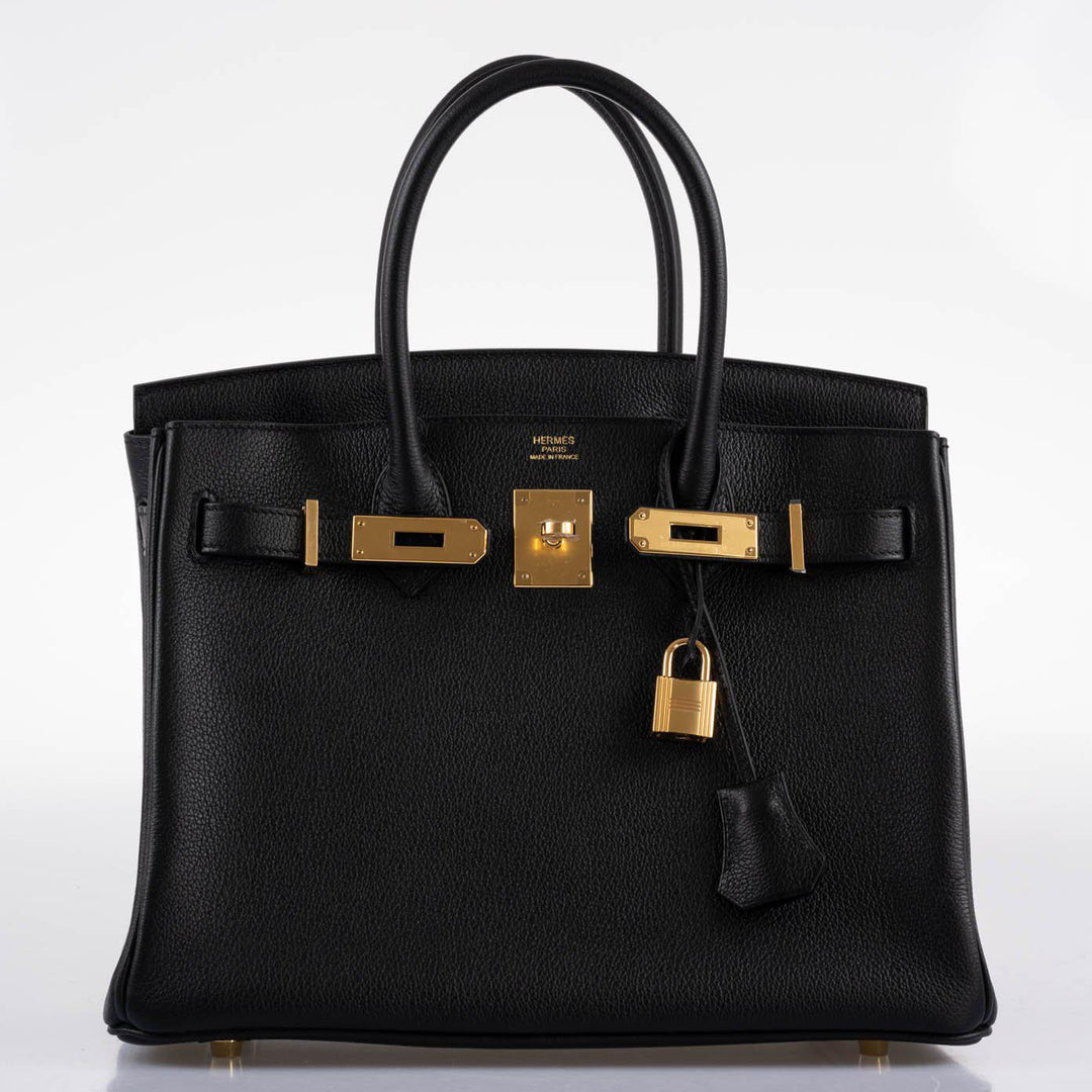 Top quality Hermes Birkin 30 Black Navillo Taurillon Leather Gold Hardware - 2020, Y