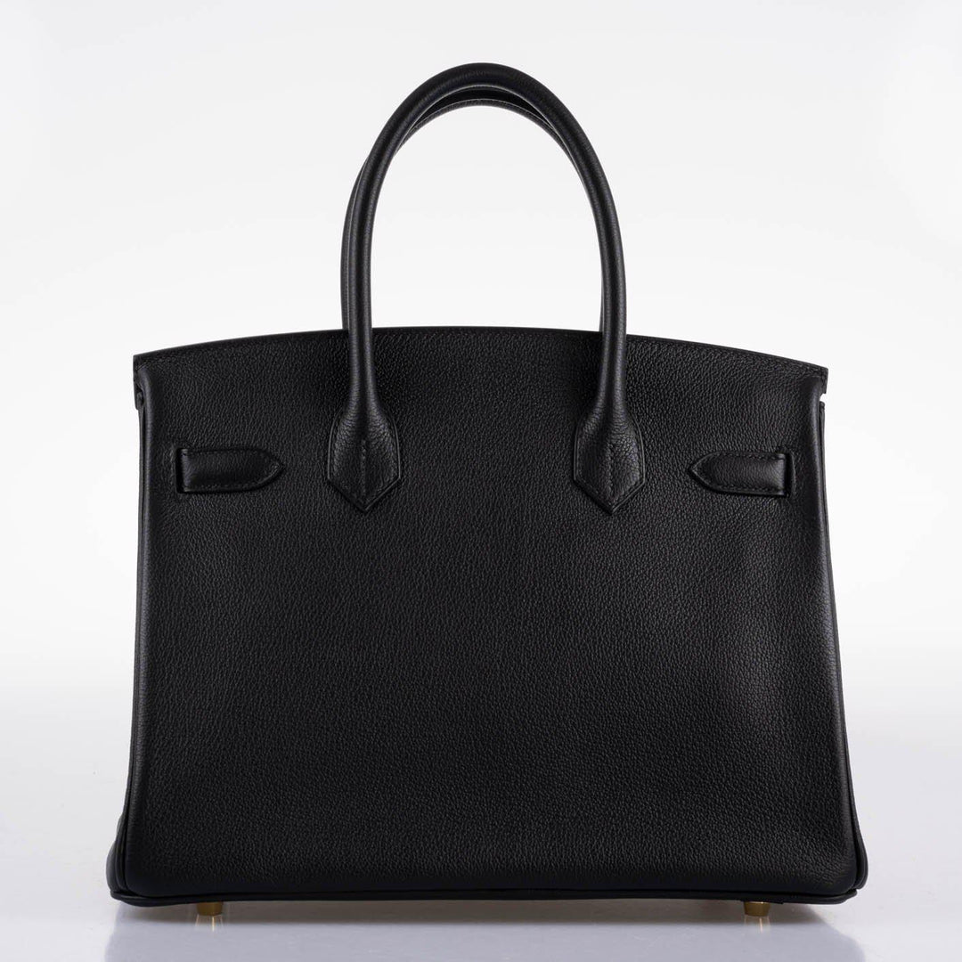 Top quality Hermes Birkin 30 Black Navillo Taurillon Leather Gold Hardware - 2020, Y