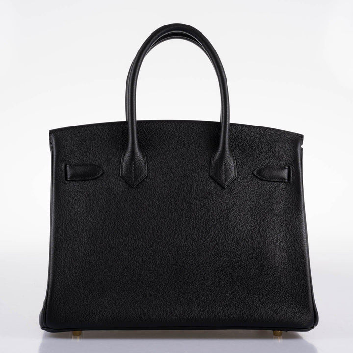 Top quality Hermes Birkin 30 Black Navillo Taurillon Leather Gold Hardware - 2020, Y