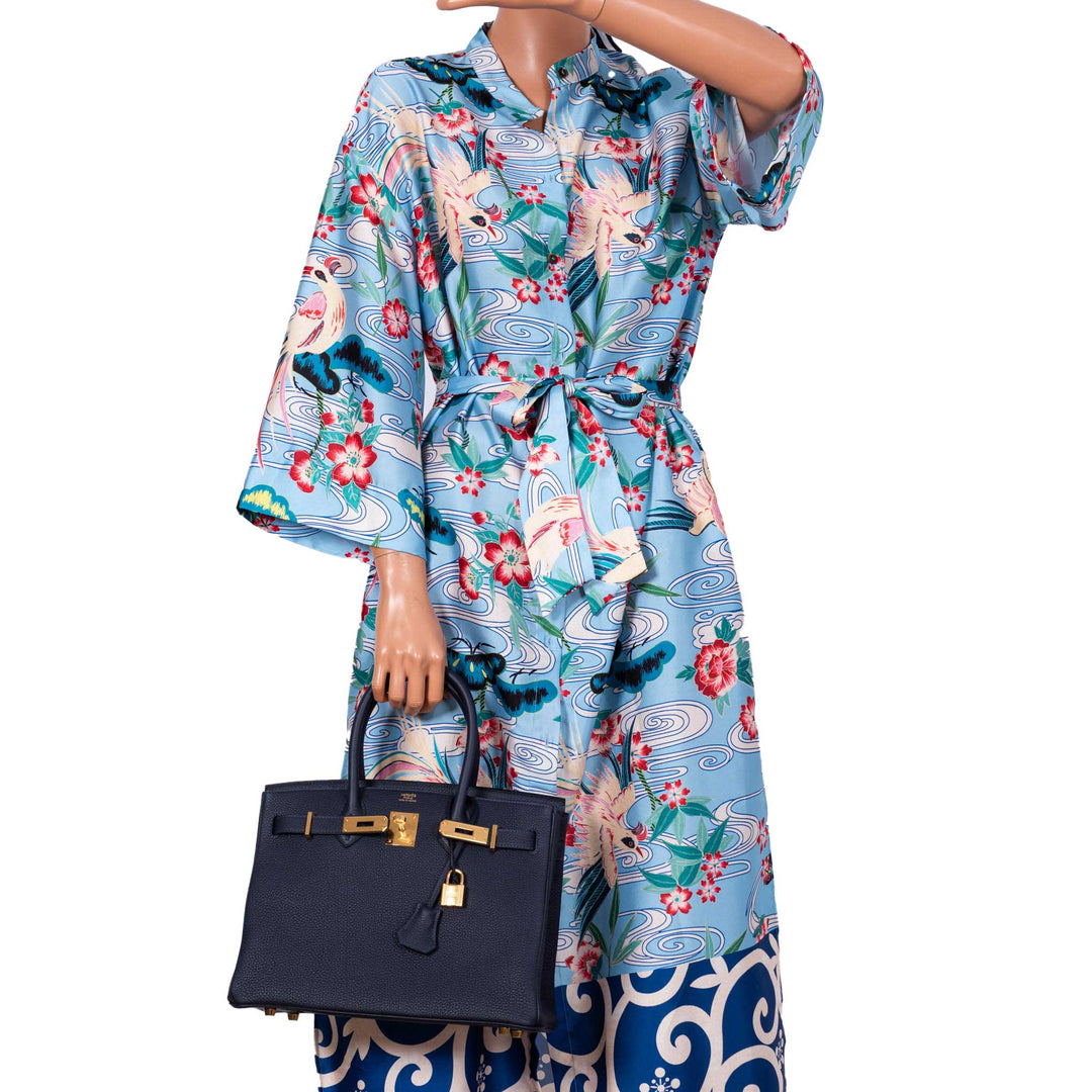 Top quality Hermes Birkin 30 Bleu (Blue) Nuit Togo with Gold Hardware - 2021, Z