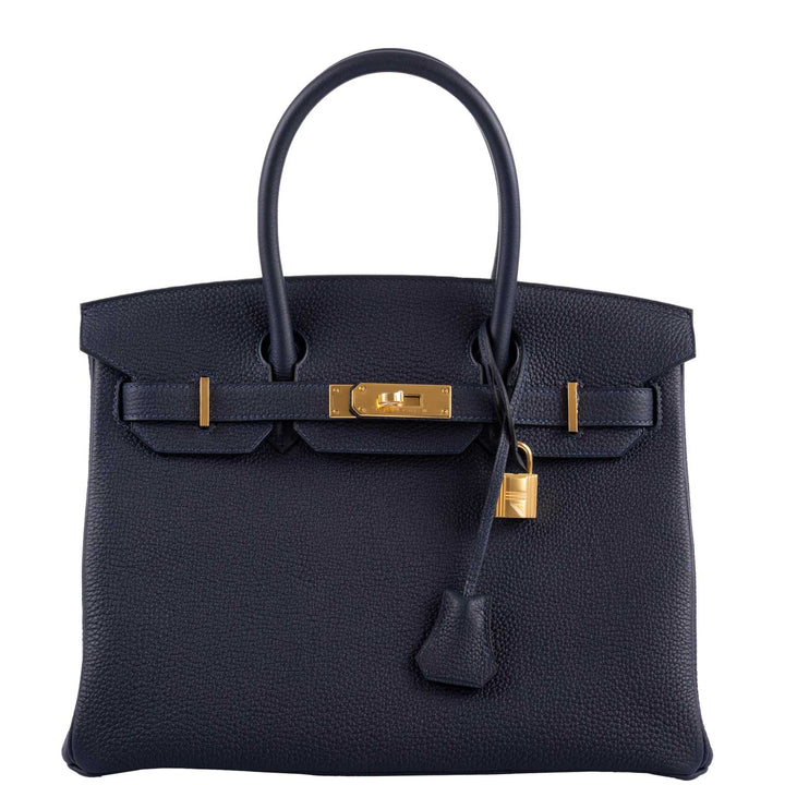 Top quality Hermes Birkin 30 Bleu (Blue) Nuit Togo with Gold Hardware - 2021, Z
