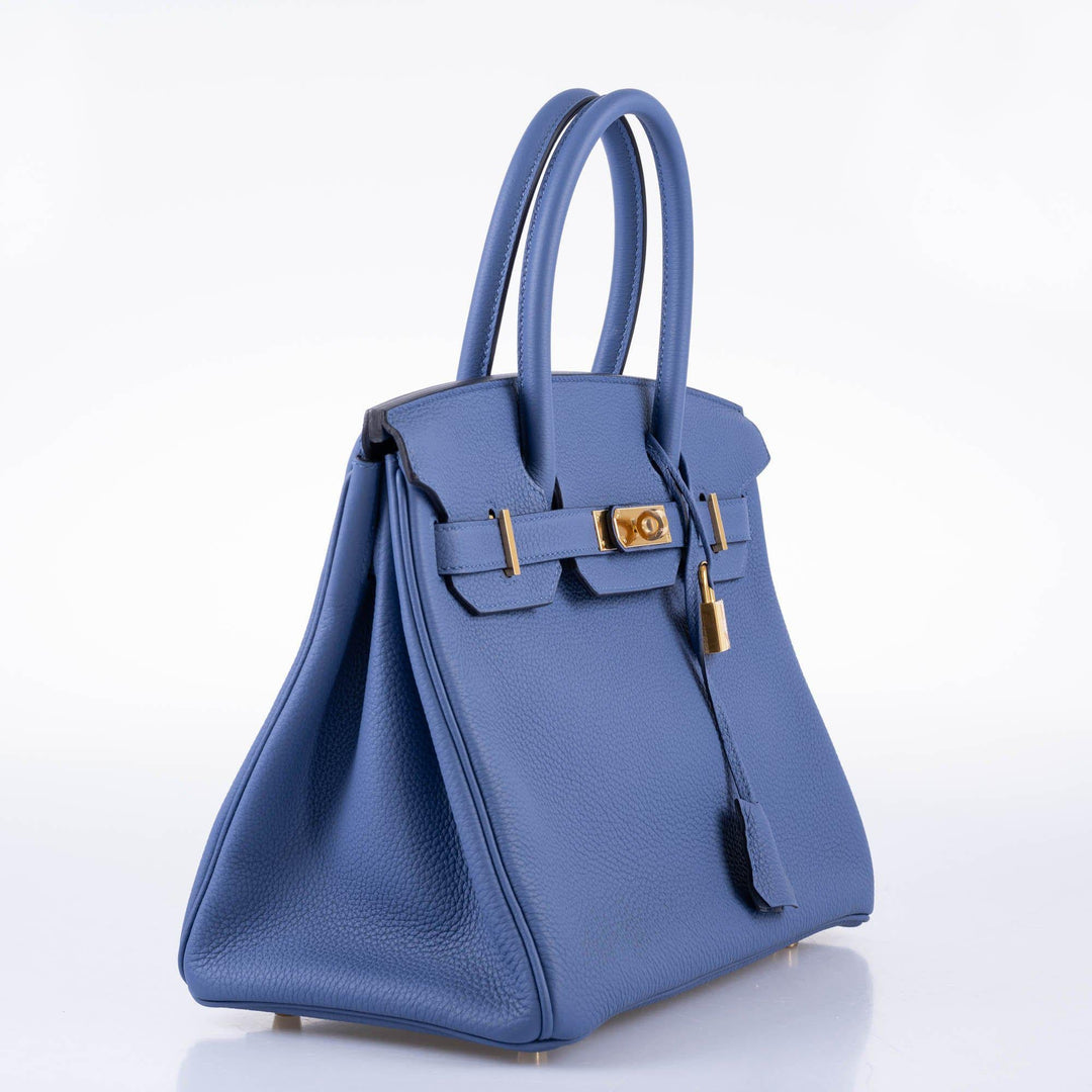 Top quality Hermes Birkin 30 Blue Brighton Clemence with Gold Hardware - 2018, C