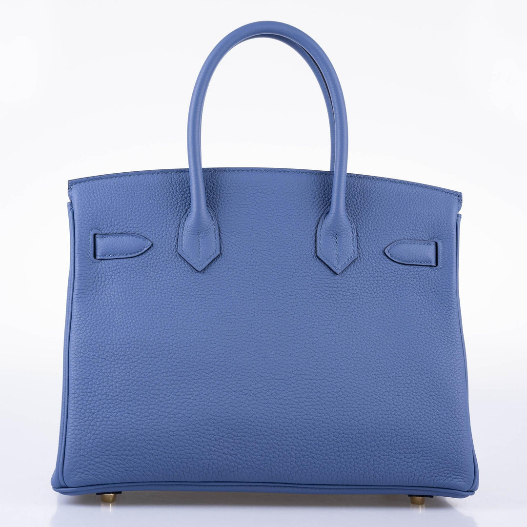 Top quality Hermes Birkin 30 Blue Brighton Clemence with Gold Hardware - 2018, C
