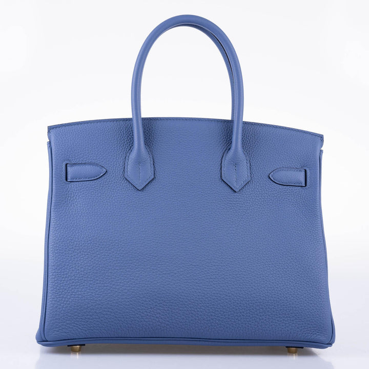Top quality Hermes Birkin 30 Blue Brighton Clemence with Gold Hardware - 2018, C