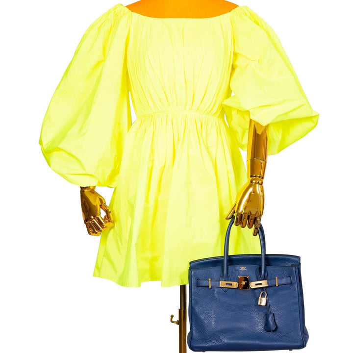 Top quality Hermes Birkin 30 Blue Brighton Clemence with Gold Hardware