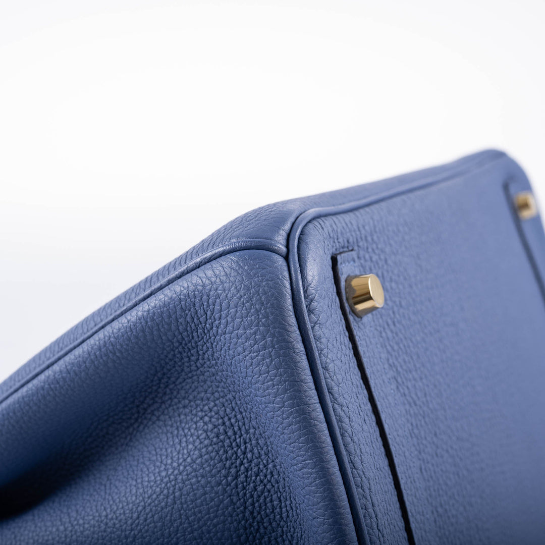 Top quality Hermes Birkin 30 Blue Brighton Togo with Gold Hardware - 2018, C