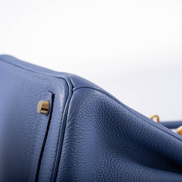 Top quality Hermes Birkin 30 Blue Brighton Togo with Gold Hardware - 2018, C