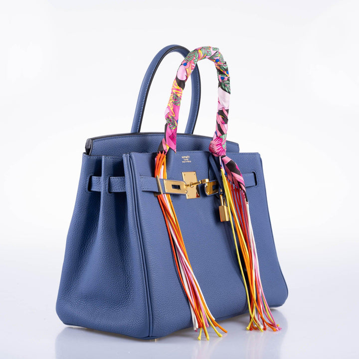 Top quality Hermes Birkin 30 Blue Brighton Togo with Gold Hardware - 2018, C